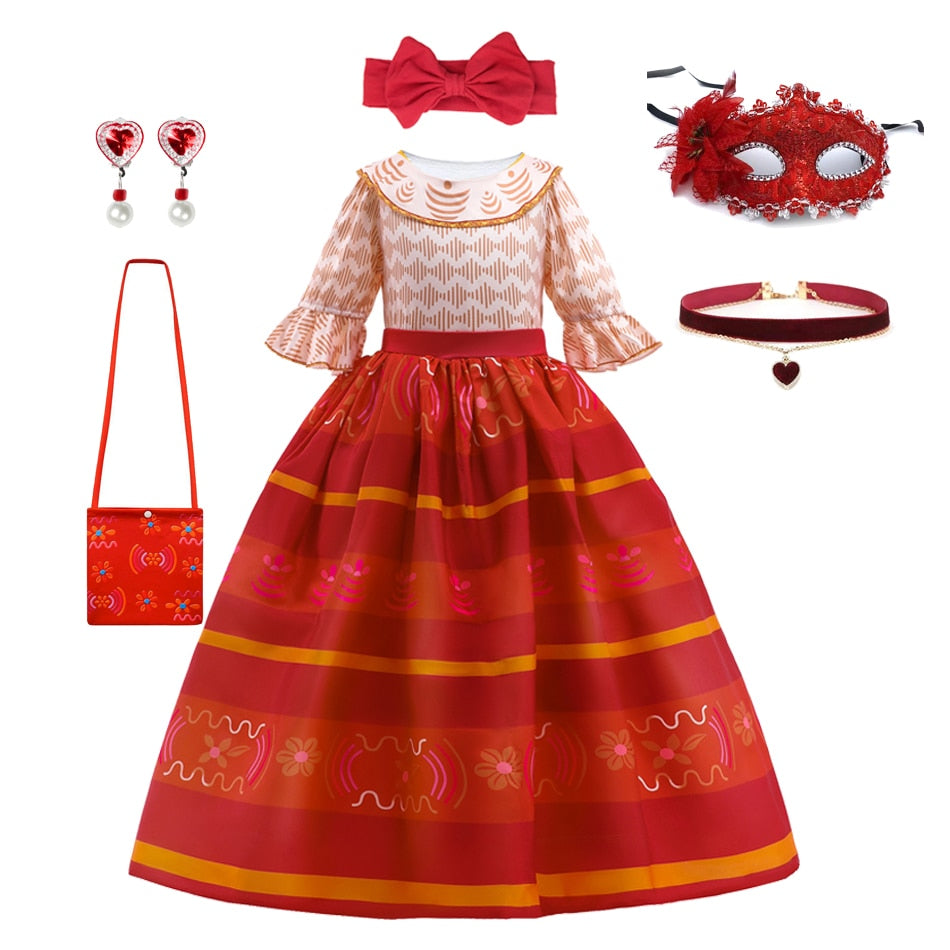 Girls' Dolores from Encanto Costume Dress