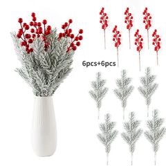 Christmas Pine Vine Garland with LED Decor