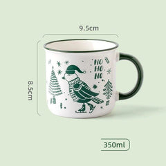 350 ml Christmas Ceramic Mug, Single or 3-Piece Set