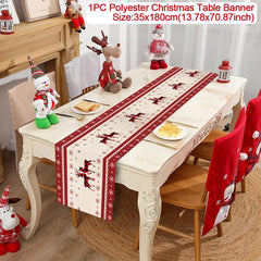 Christmas Decorative Table Runners, 12 Designs