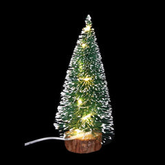 Lighted Mini Snowy Christmas Trees, 15 to 30 cm