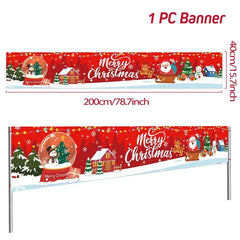 Merry Christmas Outdoor Banners, 44 Designs