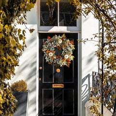 Fall Pumpkin, Berry & Maple Leaf Wreaths