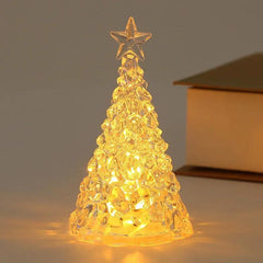 4.1 in LED Crystal Christmas Tree Night Light