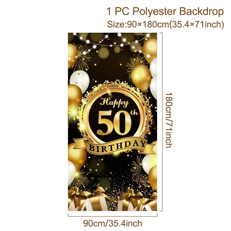Happy Birthday Background 18 21 30 40 50 60 Birthday Party Decoration Birthday Banner Hanging Flag 30th Birthday Backdrop Decor