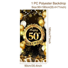 Happy Birthday Background 18 21 30 40 50 60 Birthday Party Decoration Birthday Banner Hanging Flag 30th Birthday Backdrop Decor