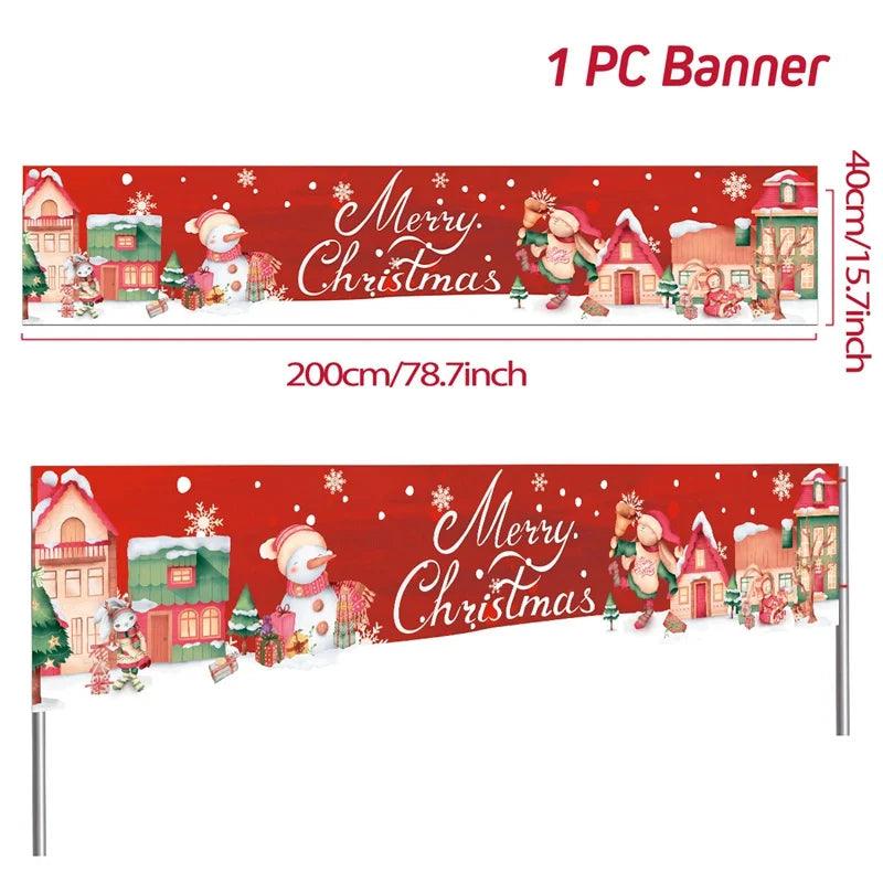 Merry Christmas Outdoor Banners, 44 Designs