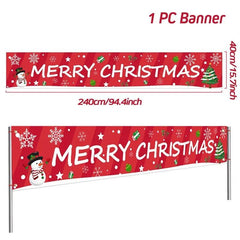 Merry Christmas Outdoor Banners, 44 Designs