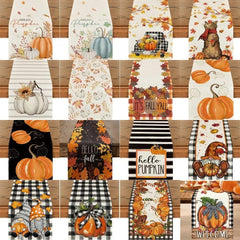 Autumn Thanksgiving Table Runners, 72 to 108 in