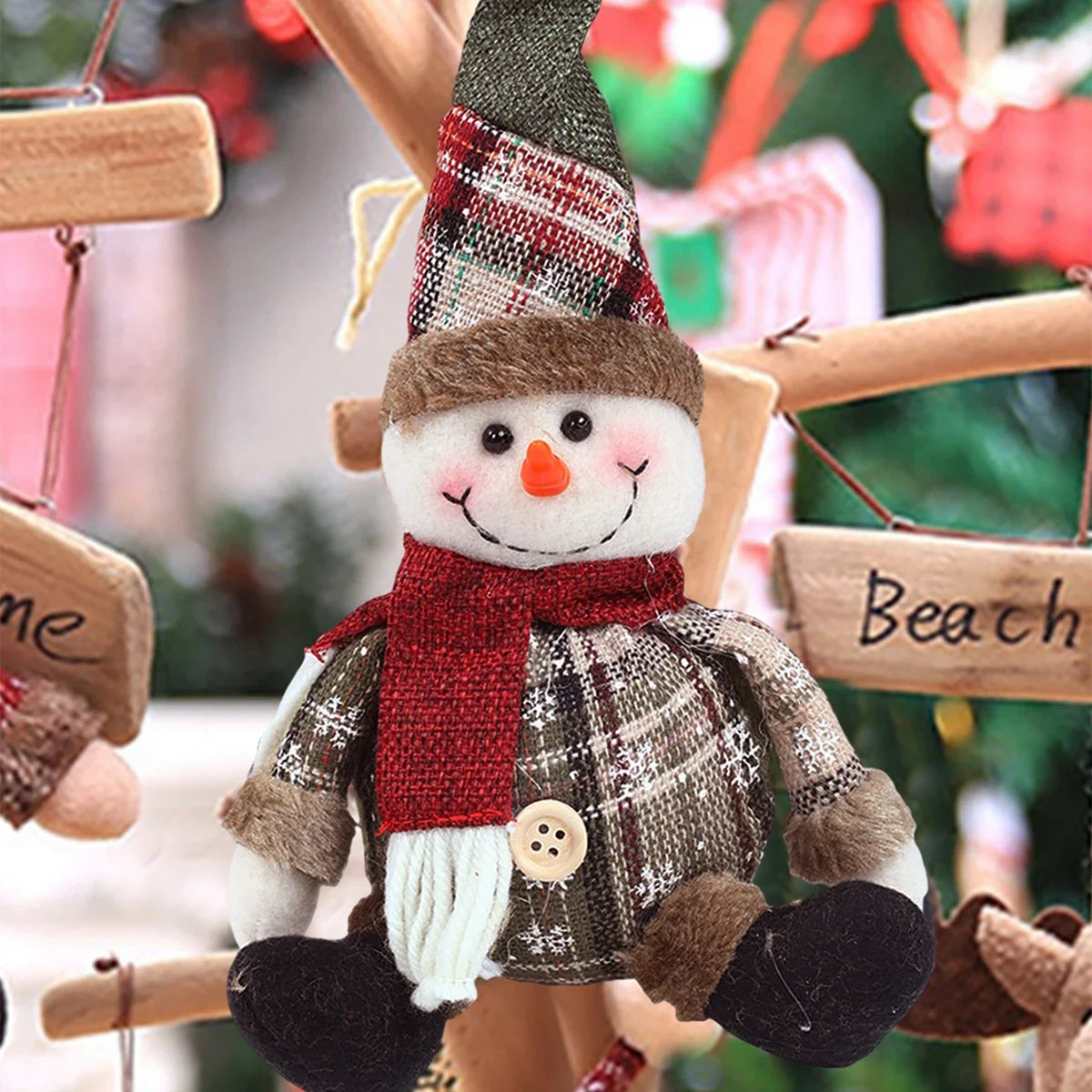 Santa Claus Doll Chirstmas Decorations Home 2025 Decor Table Elk Doll Christmas Ornaments Xmas Navidad Gifts Happy New Year 2026