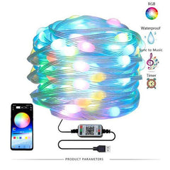 USB Bluetooth LED Christmas String Lights