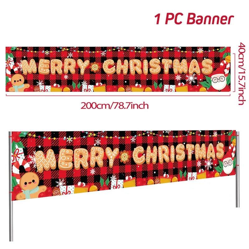 Merry Christmas Outdoor Banners, 44 Designs
