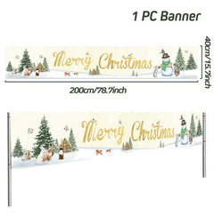 Merry Christmas Outdoor Banners, 44 Designs
