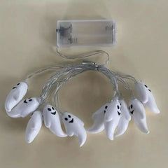 LED Halloween String Lights Battery Powered Decoration Lamp Indoor Outdoor Atmosphere Ghost Lights For Home Party Festival Decor