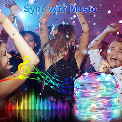 USB Bluetooth LED Christmas String Lights