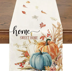Autumn Thanksgiving Table Runners, 72 to 108 in