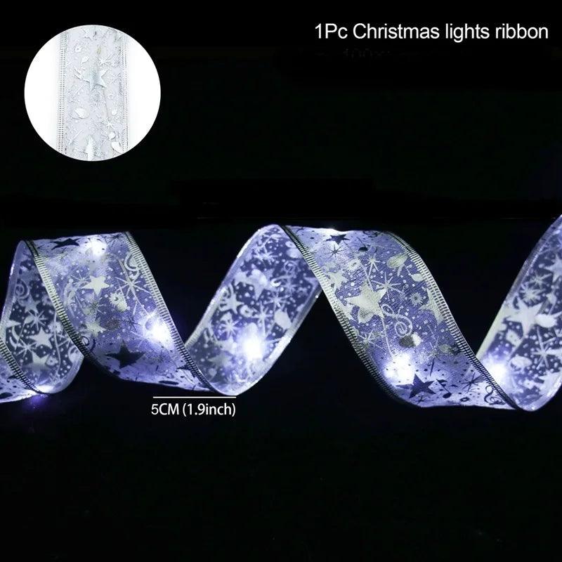Christmas Ribbon Fairy Light String