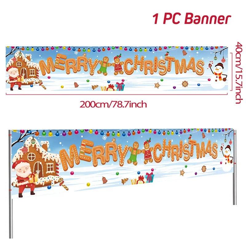 Merry Christmas Outdoor Banners, 44 Designs