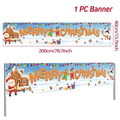 Merry Christmas Outdoor Banners, 44 Designs