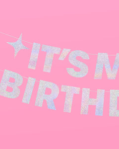 Shimmer Bday Girl Pack - banner, tats + tiara