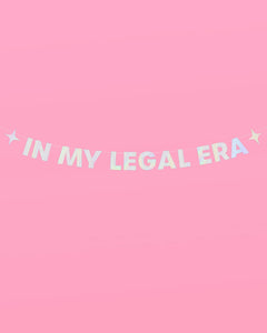 Legal Era Banner - iridescent foil banner