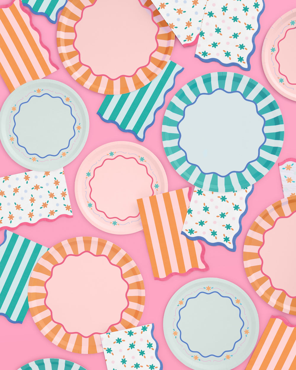 Italian Summer Pack - plates, napkins, vases + balloons