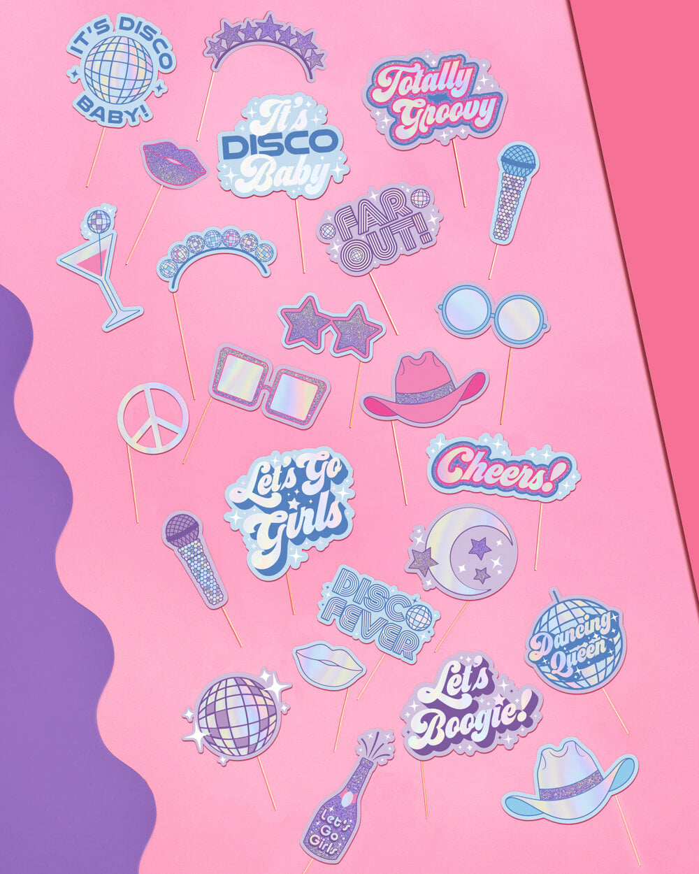 Disco Photo Pack - props + curtains