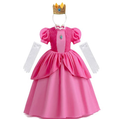 Girls Princess Peach Cosplay Dress