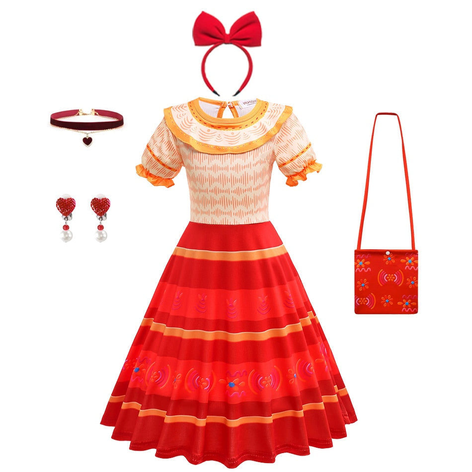 Girls' Dolores from Encanto Costume Dress
