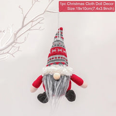 Santa Claus Doll Chirstmas Decorations Home 2025 Decor Table Elk Doll Christmas Ornaments Xmas Navidad Gifts Happy New Year 2026