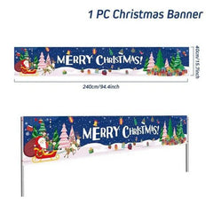 Merry Christmas Outdoor Banners, 44 Designs