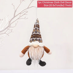 Santa Claus Doll Chirstmas Decorations Home 2025 Decor Table Elk Doll Christmas Ornaments Xmas Navidad Gifts Happy New Year 2026