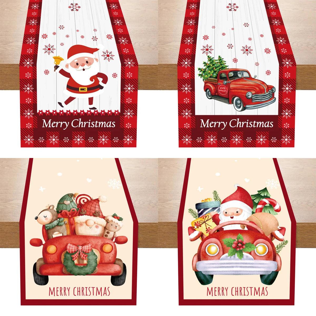 Christmas Decorative Table Runners, 12 Designs