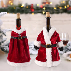 Christmas Wine Bottle Cover Merry Christmas Decorations For Home 2024 Christmas Ornament Xmas Navidad Natal Gifts New Year 2025