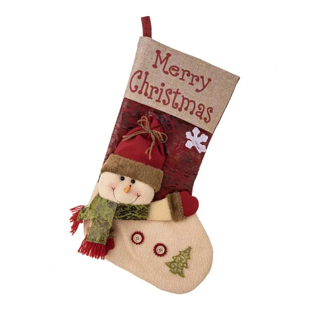 Santa, Snowman & Reindeer Christmas Stockings