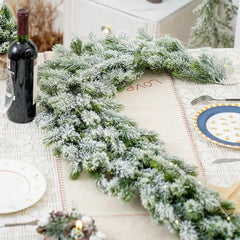 Christmas Pine Vine Garland with LED Decor