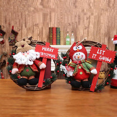 Christmas Character Wreath Decoration, Small to Large