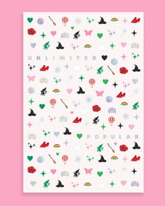 Emerald City Nail Stickers - 604 adhesive nail stickers