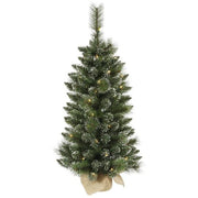 Snow Tipped Pine 36'' Lighted Artificial Pine Christmas Tree