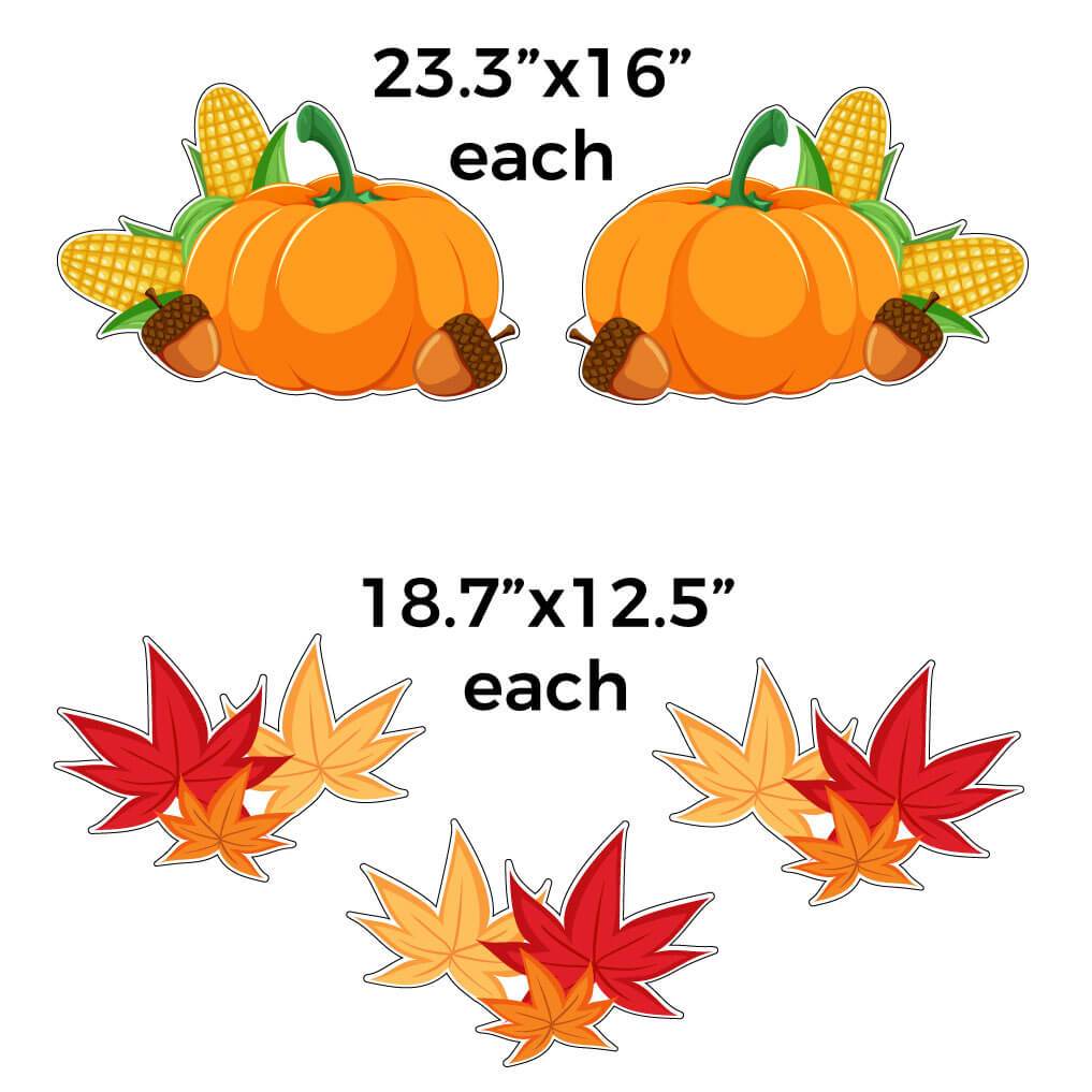 EAT HAM Thanksgiving Turkeys Themed Yard Card Set of 12