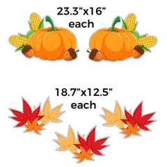 EAT HAM Thanksgiving Turkeys Themed Yard Card Set of 12