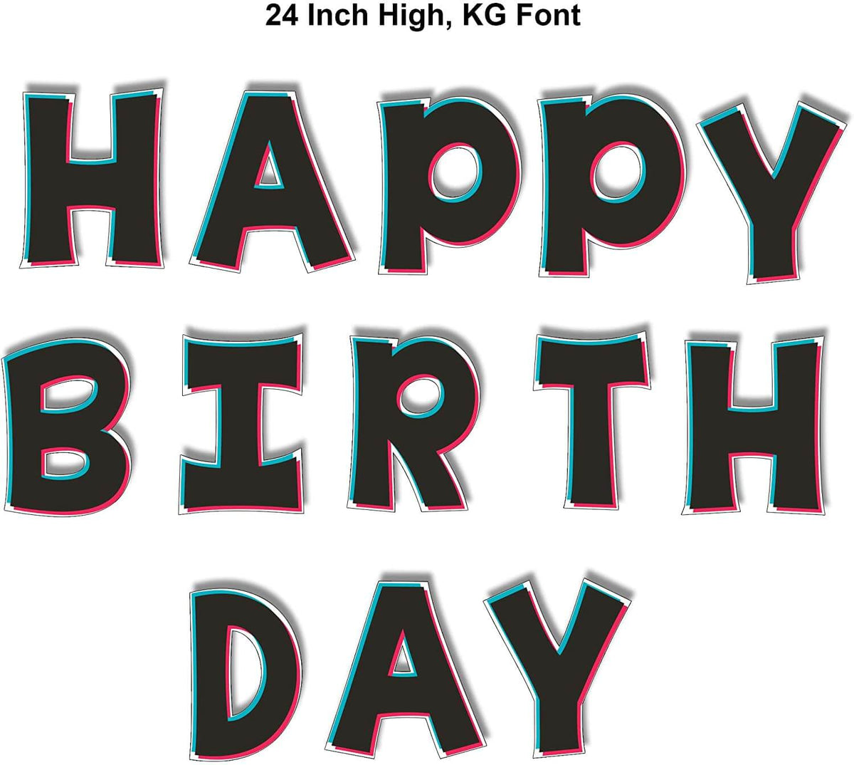 Tik Tok inspired 22.75" KG The Last Time Happy Birthday Yard Greeting 13 pc set