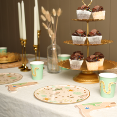 Western Cowboy Party Cups – Snake Sticker Western Cups (x 12)