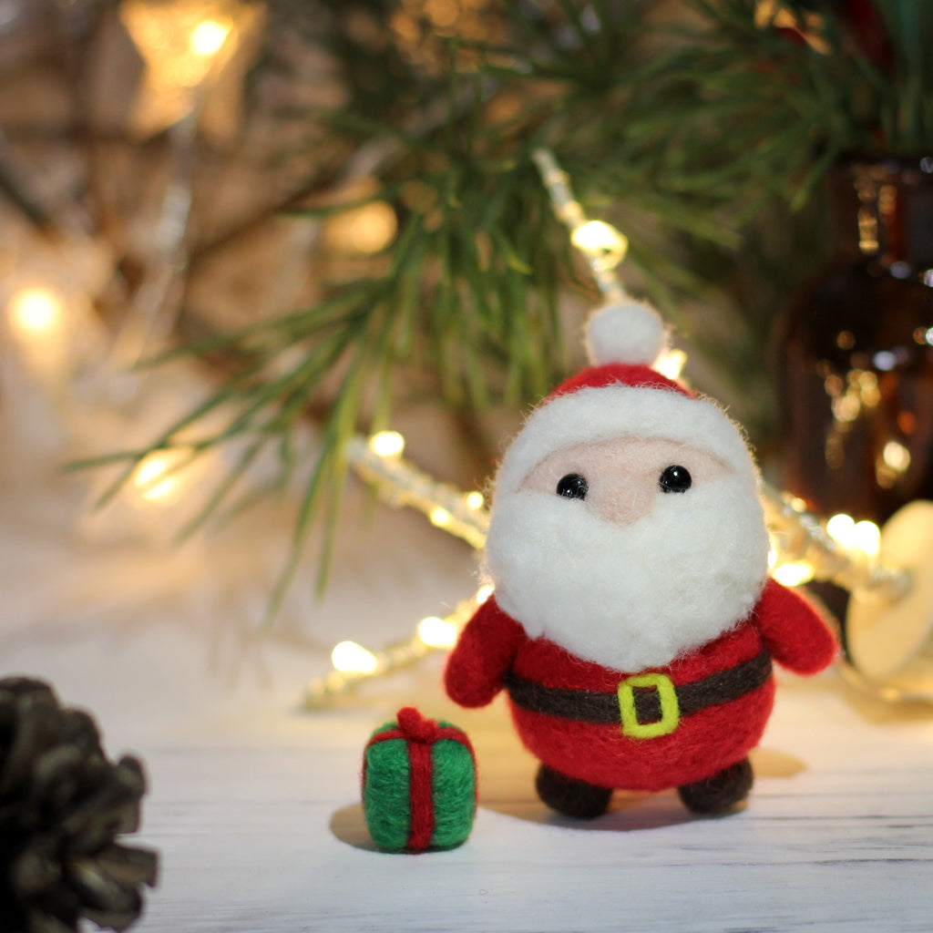 Santa Claus Needle Felting Kit by Wizardi F07N8-W11