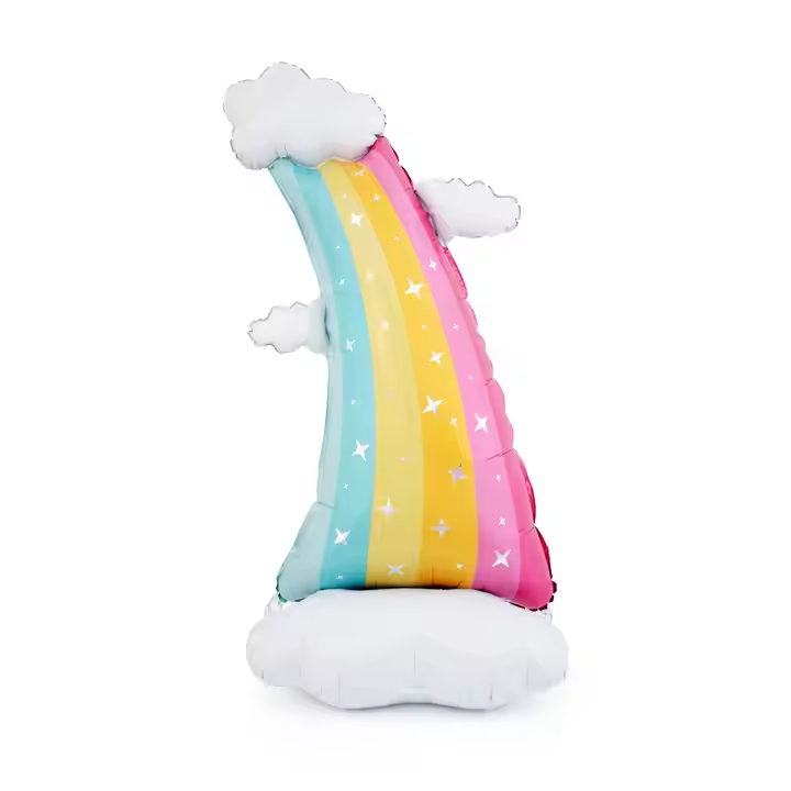 Rainbow Standing Foil Balloon Decoration