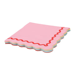 Rainbow Ric Rac Assorted Lunch Napkins (20 ct, 5 colors)