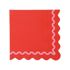 Rainbow Ric Rac Assorted Lunch Napkins (20 ct, 5 colors)