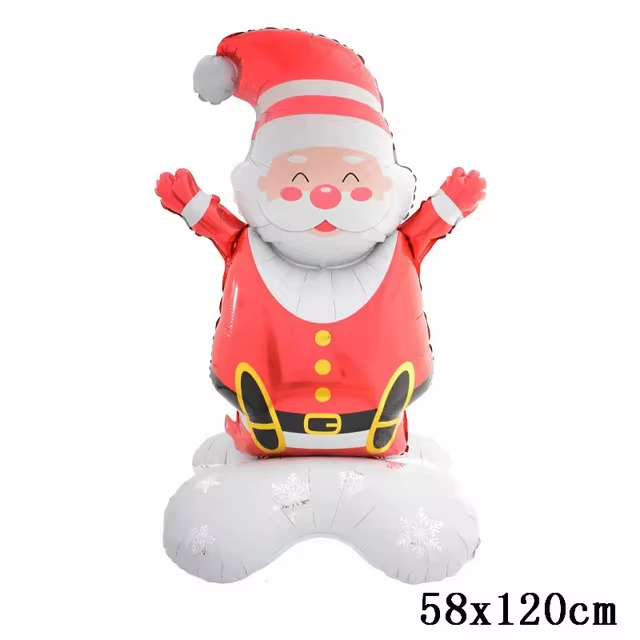 Santa Christmas Standing Foil Balloon Decoration