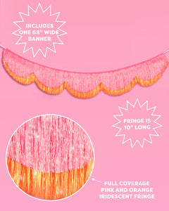 Sunset Scallop Fringe - scalloped banner