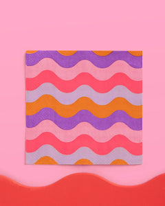 Groovy Party Pack - plates, napkins + cups